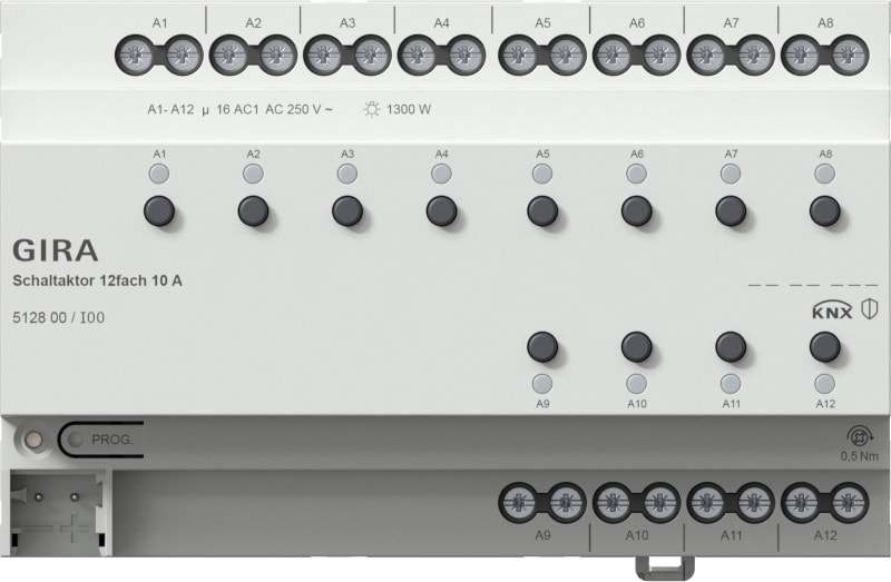 GIRA - Schaltaktor 12f 10 A KNX REG