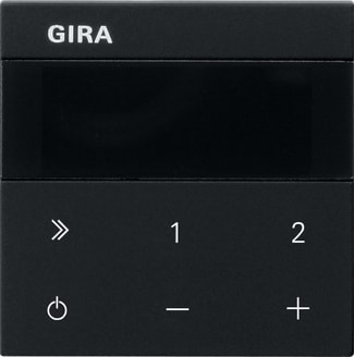GIRA - Bedienaufs. UP-Radio IP System 55 Schwarz m(lack.)