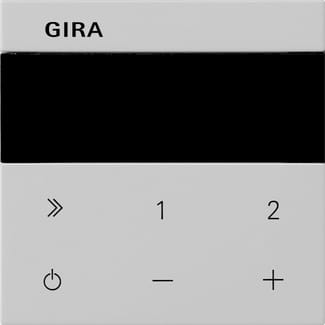 GIRA - Bedienaufs. UP-Radio IP System 55 Grau m(lack.)
