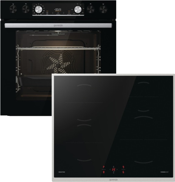 GORENJE - E-Herd Set: BCIX6737E05BG + GI6400BXDE schwarz-ed