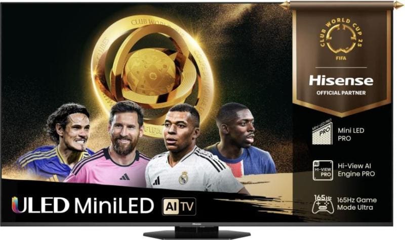 HISENSE - ULED MiniLED 139cm UHD 165Hz T2CS SmarTV PVR BT 400x400 E sw