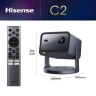 HISENSE - Laser Projektor 65-300'' SmartTV BT 2000ANSI sw