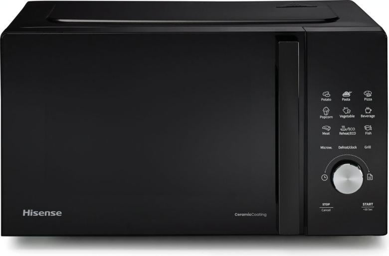 HISENSE WW - Mikrowelle m. Grill 700/800W 20L 10St. 9Prog. Disp schwarz