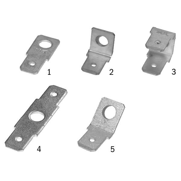 HAUPA - Flachstecker Messing verzinnt 0 Grad 6,3x0,8 mm