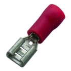 HAUPA - Flachsteckhülse rot isoliert 0,5-1,0/2,8x0,8 PVC