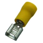 HAUPA - Flachsteckhülse gelb isoliert 4,0-6,0/6,3x0,8 PVC