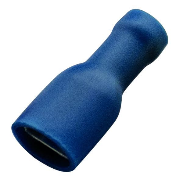HAUPA - Flachsteckhülse blau vollisoliert 1,5-2,5/4,8x0,8 PVC
