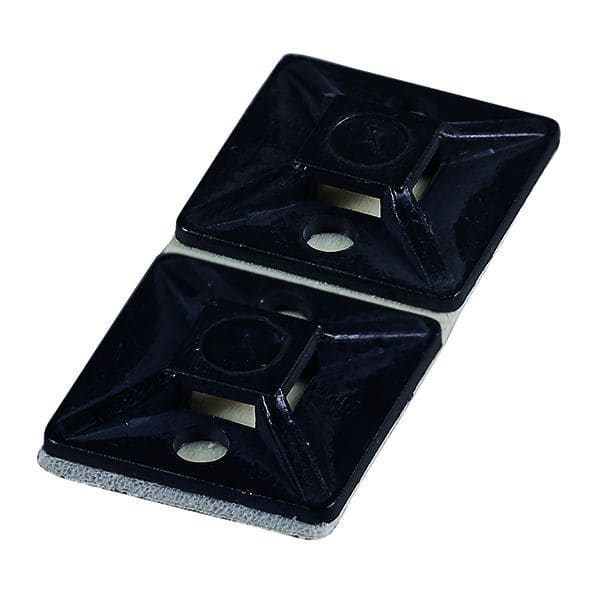 HAUPA - Klebesockel schwarz bis 3,6mm 19x19mm