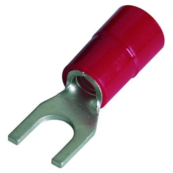 HAUPA - Quetschkabelschuh Gabel isoliert 10 M6 PVC