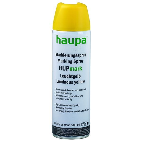 HAUPA - Markierungsspray ''HUPmark'' leuchtgelb Aerosol 500 ml