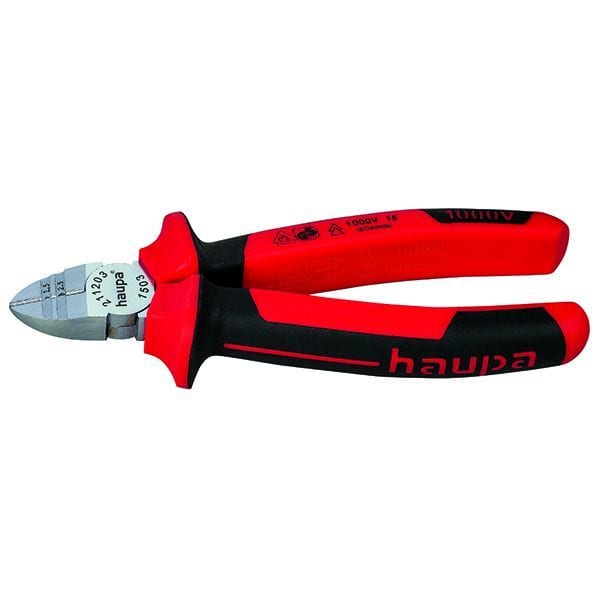HAUPA - VDE-Seitenschneider mit Abisolierfunktion 165 mm