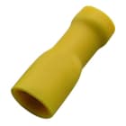 HAUPA - Flachsteckhülse gelb vollisoliert 4,0-6,0/6,3x0,8 Nylon