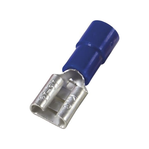 HAUPA - Flachsteckhülse blau isoliert 1,5-2,5/6,3x0,8 PC