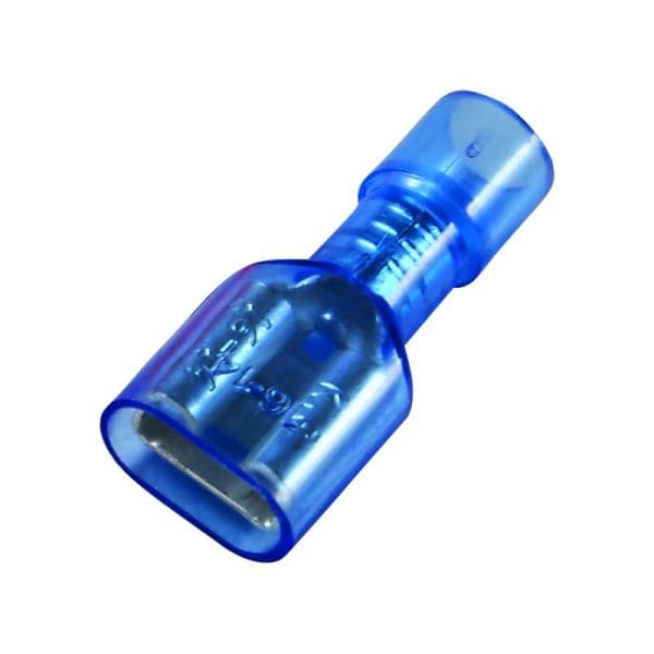HAUPA - Flachsteckhülse blau vollisoliert 1,5-2,5/6,3x0,8 PC