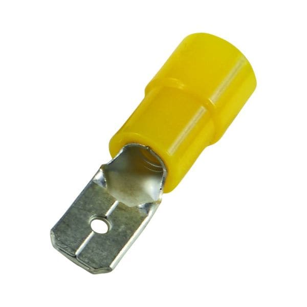 HAUPA - Flachstecker gelb isoliert 4,0-6,0/0,8x6,3x0,8 PC