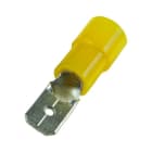 HAUPA - Flachstecker gelb isoliert 4,0-6,0/0,8x6,3x0,8 PC