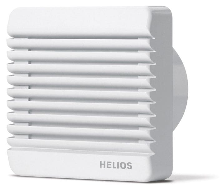 HELIOS - Minilüfter m. elektr.Verschlussklappe