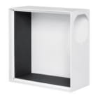 HELIOS - Isolierter Aufputz-Adapter f. ELS-GU und ELS-GUBA Stahl ws