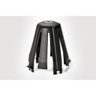 HELLERMANNTYTON - Deckenabstandhalter für Einbaustrahler 62-90mm schwarz