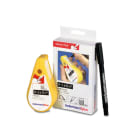 HELLERMANNTYTON - Riteon Etiketten Starterpack-1401-WH 19,1x50,8mm, 1 Dispenser, 1 Stift schwarz