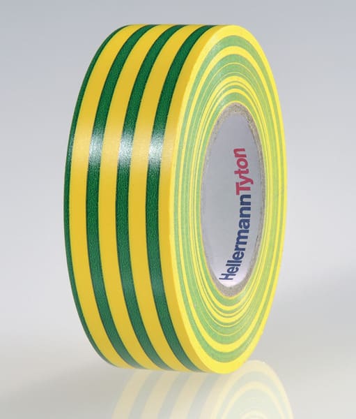 HELLERMANNTYTON - Allzweck PVC-Isolierband 19mm x 20m grün/gelb