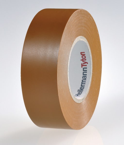 HELLERMANNTYTON - Allzweck PVC-Isolierband 19mm x 20m braun