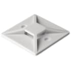 HELLERMANNTYTON - Befestigungssockel zum Kleben, Ø3.1 mm, Wmax=4.1mm, Kleber, L=19.0mm, H=3.8mm, schwarz, 100ST