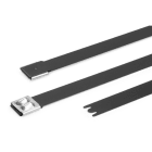 HELLERMANNTYTON - Edelstahlkabelbinder 681x12,3mm, vollbeschichtet, schwarz