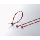 HELLERMANNTYTON - Kabelbinder detektierbar 203x4,7 mm, metallhaltig, rotbraun