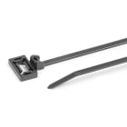 HELLERMANNTYTON - Befestigungsbinder 1-teilig mit Schweißbolzenaufnahme, mit Toleranzausgleich 162,6x4.6 mm PA66HS schwarz