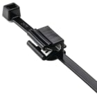 HELLERMANNTYTON - Befestigungsbinder 200x4,6 mm, 2-teilig, hitzestabil, schlagzäh, schwarz