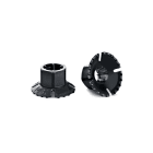 HELLERMANNTYTON - Kunststoffmutter 17,5x9,5 mm, selbstsichernd, schlagzäh, hitzestabil, schwarz