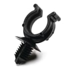HELLERMANNTYTON - Wellrohrhalter 21,4x8 mm, Lamellenfuß, hitzestabil, schlagzäh, schwarz