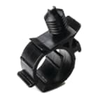 HELLERMANNTYTON - Wellrohrhalter 11x11 mm, Lamellenfuß, hitzestabil, schlagzäh, schwarz