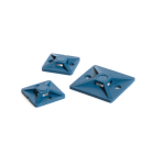 HELLERMANNTYTON - Befestigungssockel detektierbar 28x28 mm, schraubbar, blau