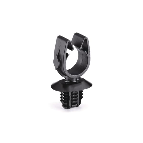 HELLERMANNTYTON - Harness Clip, offen, Ovalloch, Lamellenfuß, schwarz