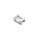 HELLERMANNTYTON - Befestigungssockel für Schraubenbefestigung, Ø4.8 mm, Wmax=5.0mm, #8 (M4) Schraube, L=14.7mm, H=6.90mm, weiß, 100ST