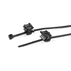 HELLERMANNTYTON - 2-teiliger Befestigungsbinder 150x3,5 mm mit Kantenclip 0,5-2,5mm