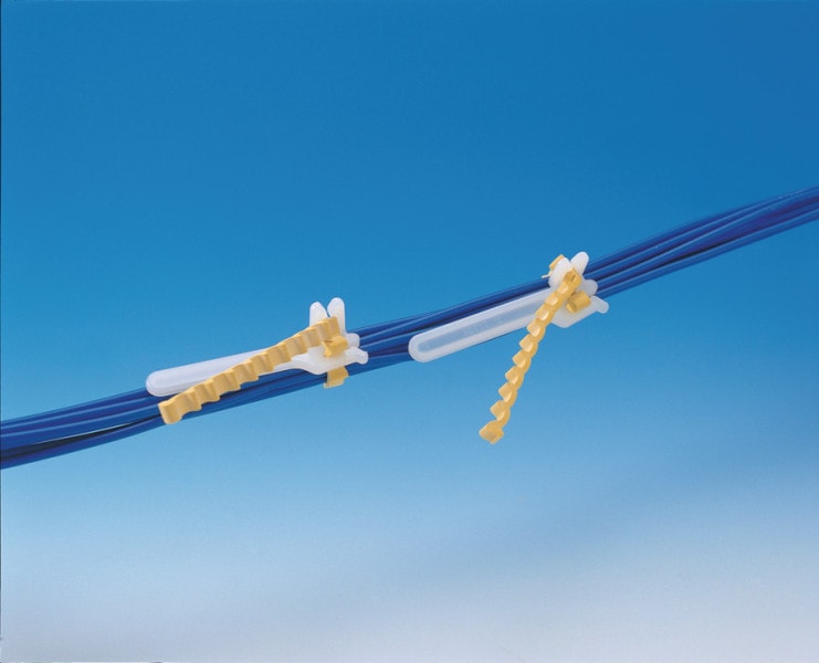HELLERMANNTYTON - Rubber Clip natur/gelb