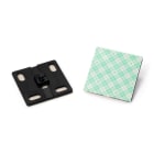 HELLERMANNTYTON - Klebesockel für Kabelbündelschlauch 38x38 mm, PA66HIRHS, schwarz