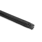 HELLERMANNTYTON - Polyester Geflechtschlauch schwarz, hohe Aufweitrate, Nennmaß 6mm