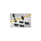 HELLERMANNTYTON - Befestigungsclip für Rundlöcher, Ø5.0 mm, Dmin=6.5mm, Dmax=7.7mm, L=22.0mm, W=8.8mm, H=14.0mm, schwarz, 500ST