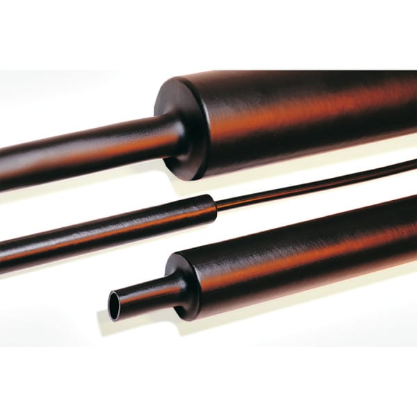 HELLERMANNTYTON - Warmschrumpfschlauch 3,5:1 (19/6 mm), dickwandig, schwarz, 1 m (40 Stk.)