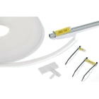 HELLERMANNTYTON - Kennzeichnungsträger 13.00 mm transparent / Rolle=25 m