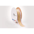 HELLERMANNTYTON - Schrumpfschlauchmarkierer im Leiterformat, Thermotransferdruck, 2:1 (4,8 mm/2,4 mm) gelb 50 mm, 5000 St.