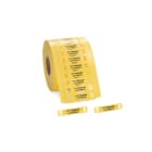 HELLERMANNTYTON - Kennzeichnungsschilder im Leiterformat TAGPU 10x51 mm gelb 2000 Stk./Rolle