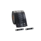 HELLERMANNTYTON - Kennzeichnungsschilder im Leiterformat TAGPU 12x60 mm schwarz 1000 Stk./Rolle