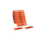HELLERMANNTYTON - Kennzeichnungsschilder im Leiterformat TAGPU 12x60 mm orange 1000 Stk./Rolle