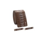 HELLERMANNTYTON - Kennzeichnungsschilder im Leiterformat TAGPU 12x60 mm braun 1000 Stk./Rolle