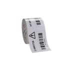 HELLERMANNTYTON - Rohr-/Lagerkennzeichnungsetiketten Helatag für Thermotransferbedruckung TAGR50TD1 Typ 1213 weiß 50mm 1 Rolle=50m